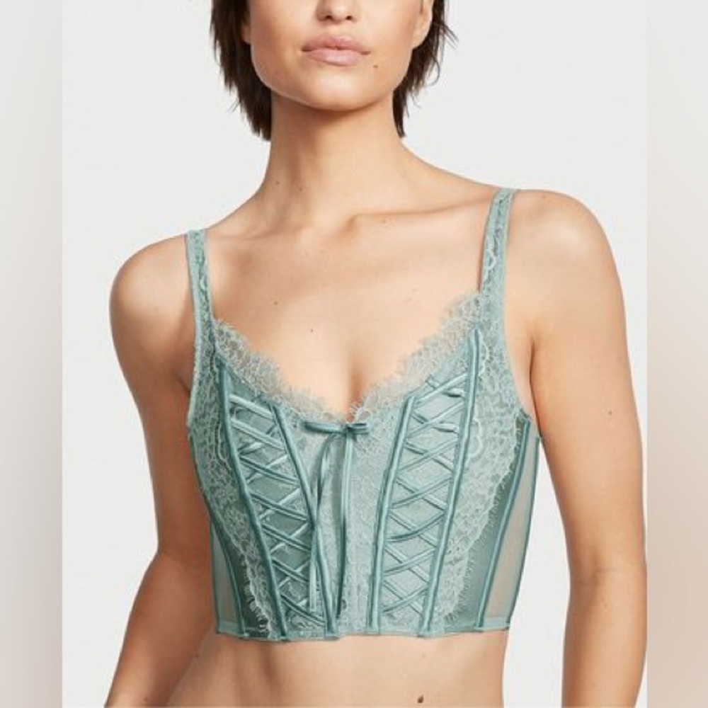 Victoria’s Secret Teal Corset Top Bralette